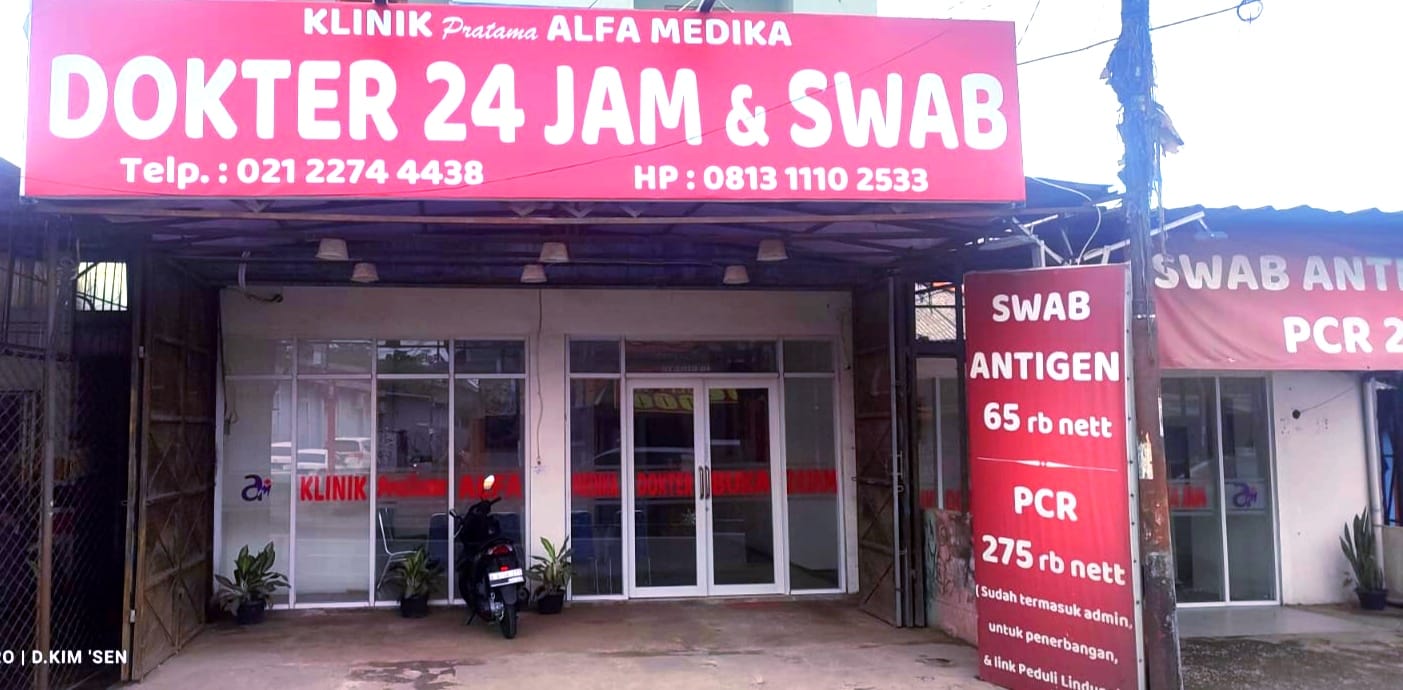 Tampak depan Klinik Alfa Medika