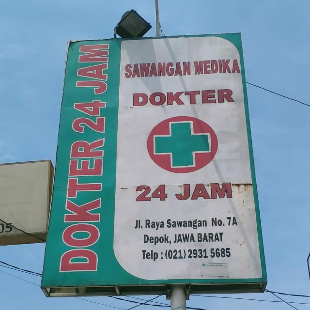Tampak depan Klinik Sawangan Medika