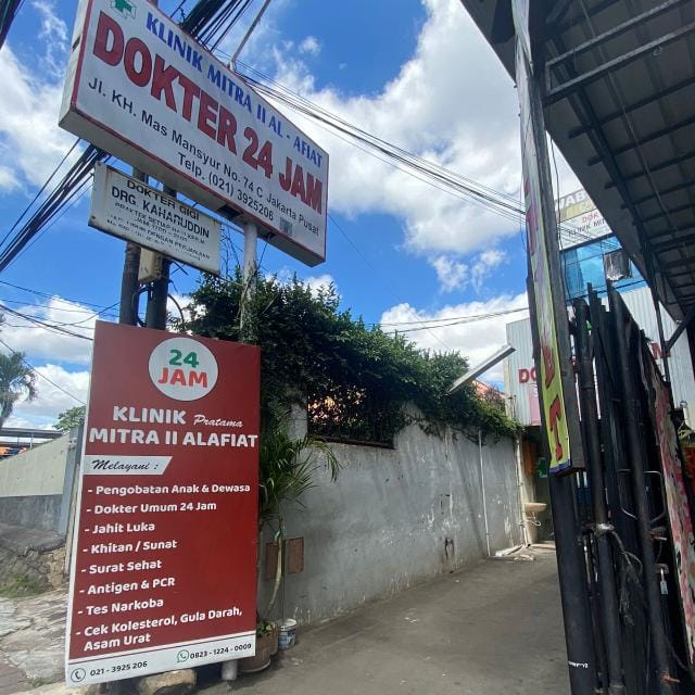 Tampak depan Klinik Mitra Al Afiat THB
