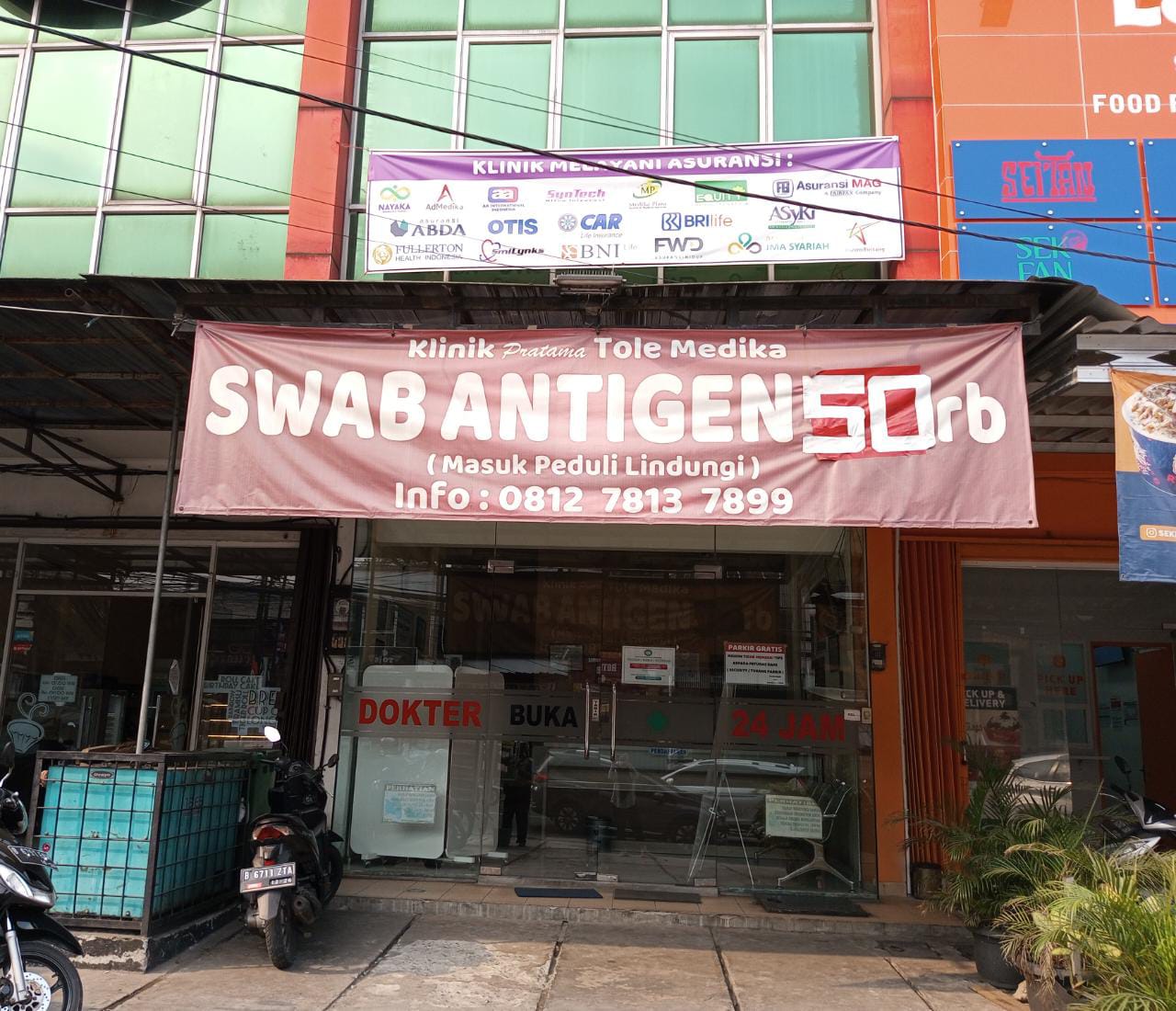 Tampak depan Klinik Tole Medika