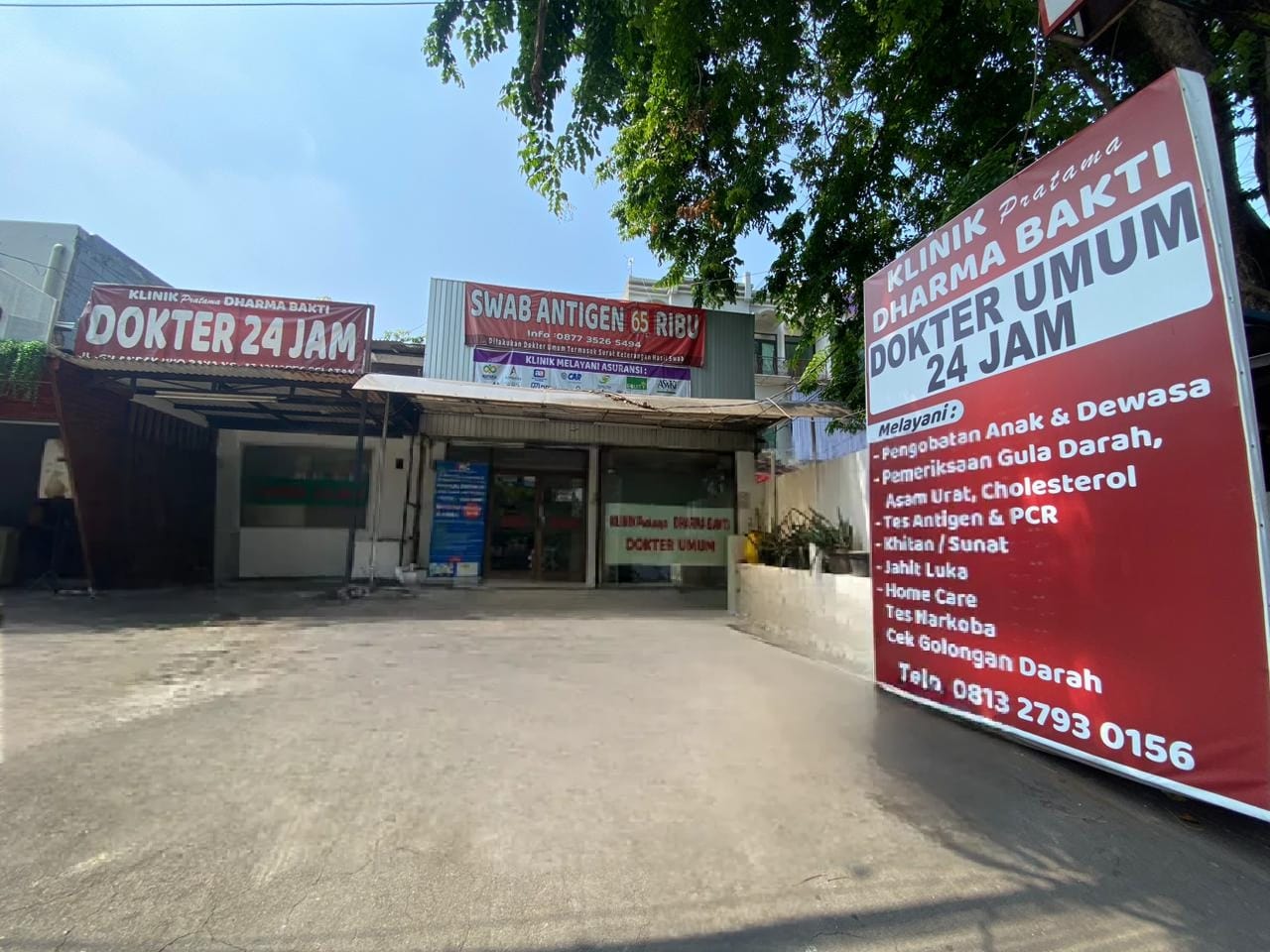 Tampak depan Klinik Dharma Bakti KKO