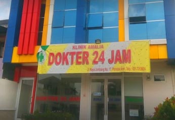Tampak depan Klinik Amalia Jombang