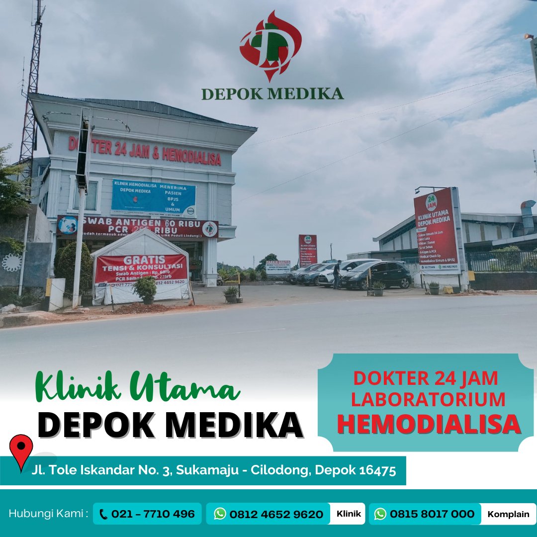 Tampak depan Klinik Depok Medika